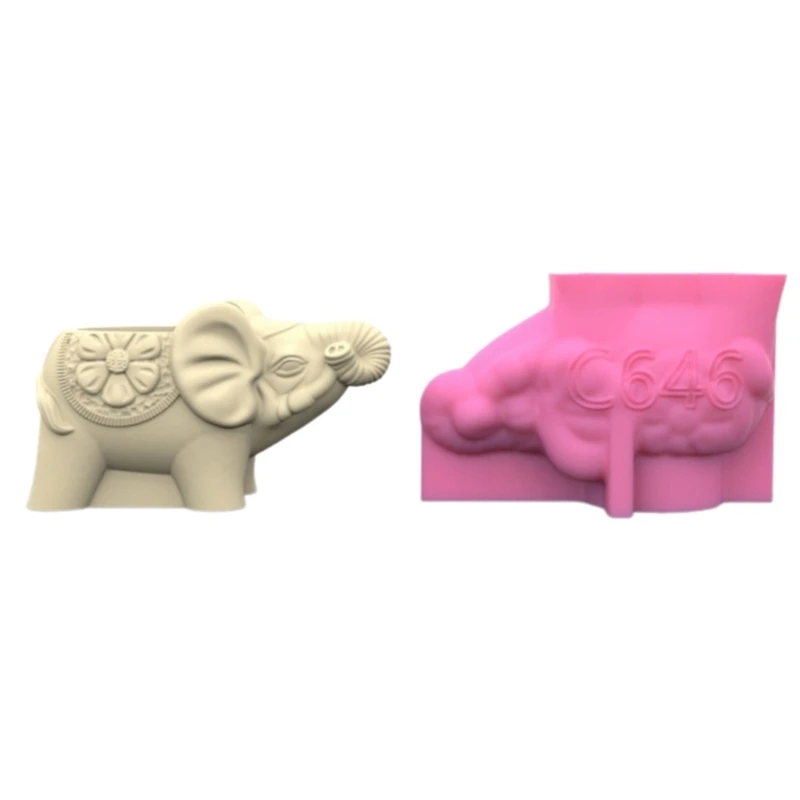 DIY Elephant Shape Succulent Flower Pot Silicone Mold Desktop Ornament Vase Pen Holder Jewelry Storage Box Epoxy Resin Mould
DIY Elephant Shape Succulent Flower Pot Silicone Mold Desktop Ornament Vase Pen Holder Jewelry Storage Box Epoxy Resin Mould