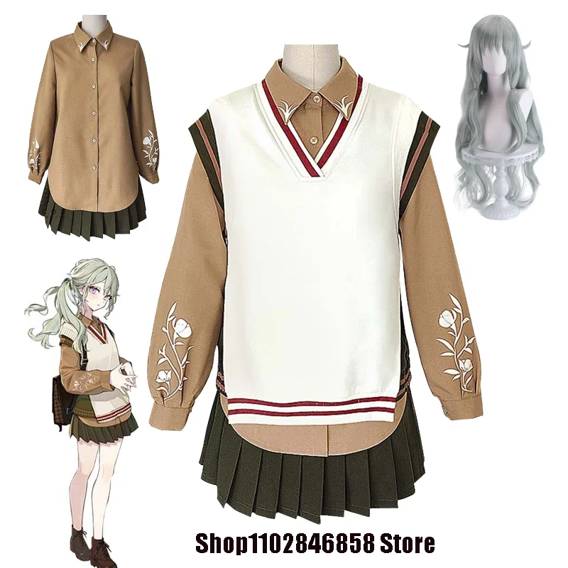 Project Sekai Colorful Stage Feat Kusanagi Nene Ootori JK Uniform Skirt Suit Anime Cosplay Costumes Brown Daily Uniform Casual
Project Sekai Colorful Stage Feat Kusanagi Nene Ootori JK Uniform Skirt Suit Anime Cosplay Costumes Brown Daily Uniform Casual