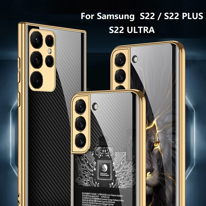 Винтажный чехол из закаленного стекла для Samsung S22 Ultra, задняя крышка S22, роскошный чехол с золотым покрытием для Galaxy S22 Plus, чехол
Винтажный чехол из закаленного стекла для Samsung S22 Ultra, задняя крышка S22, роскошный чехол с золотым покрытием для Galaxy S22 Plus, чехол