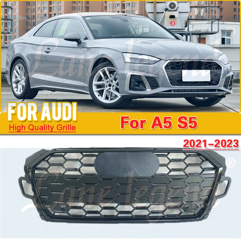 Modified Auto Grille for Audi A5 2021 2022 2023 (Refit for S5 Style) Perfect Match Front Hood Bumper Grille Racing Grill
Modified Auto Grille for Audi A5 2021 2022 2023 (Refit for S5 Style) Perfect Match Front Hood Bumper Grille Racing Grill
