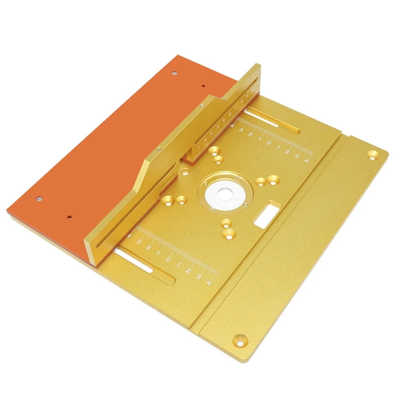 

Router Table Insert Plate Tenon Flip Chip Plunge Base Router For Router Table- Set A