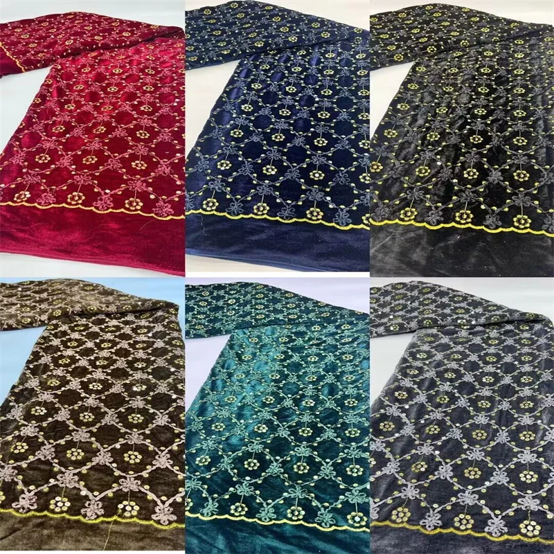 Green/Gold French Velvet Sequins Lace Fabric 2023 High Quality Nigerian African Tulle Lace Fabric With Stones For Party Dress
Green/Gold French Velvet Sequins Lace Fabric 2023 High Quality Nigerian African Tulle Lace Fabric With Stones For Party Dress