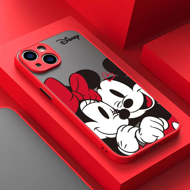 Phone Case For iPhone 14 15 16 Pro Disney Minnie Mickey Mouse Cover For Apple 11 13 Pro Max 12 Mini 8 16 Plus Translucent Fundas Phone Case For iPhone 14 15 16 Pro Disney Minnie Mickey Mouse Cover For Apple 11 13 Pro Max 12 Mini 8 16 Plus Translucent Fundas