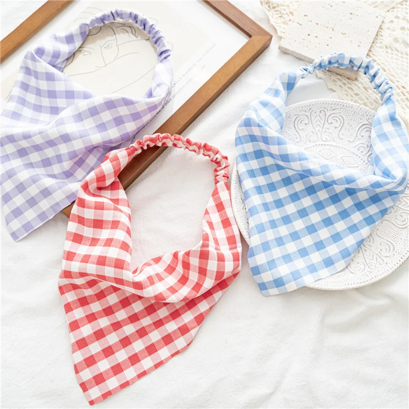 Plaid Print Triangle Bandana Elastic Headscarf Triangular Bandanas Hairbands Fashion Hair Accessories Turban for Women Girls
Plaid Print Triangle Bandana Elastic Headscarf Triangular Bandanas Hairbands Fashion Hair Accessories Turban for Women Girls