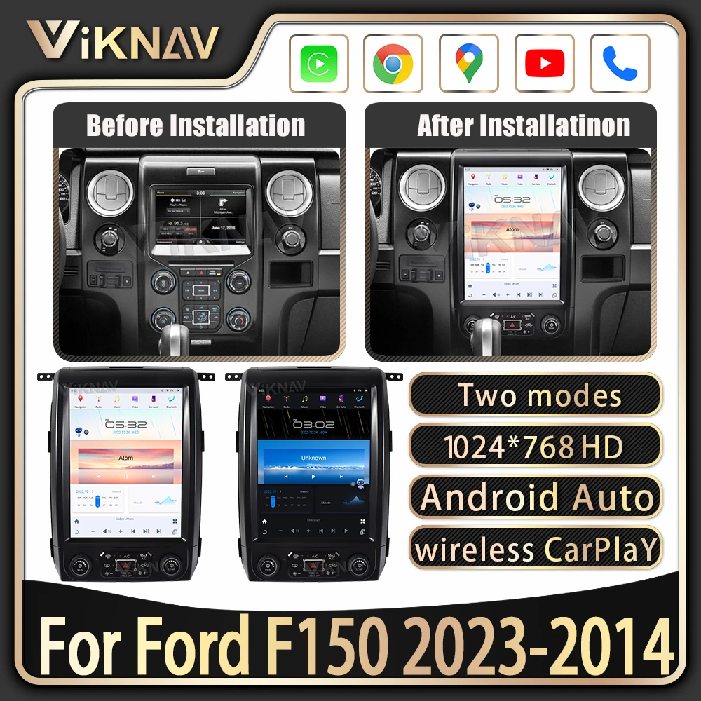 12.1 inch Touch Screen Car Radio For ford f150 2013-2014 Android11 head unit Player GPS Autoradio WIFI Carplay
12.1 inch Touch Screen Car Radio For ford f150 2013-2014 Android11 head unit Player GPS Autoradio WIFI Carplay