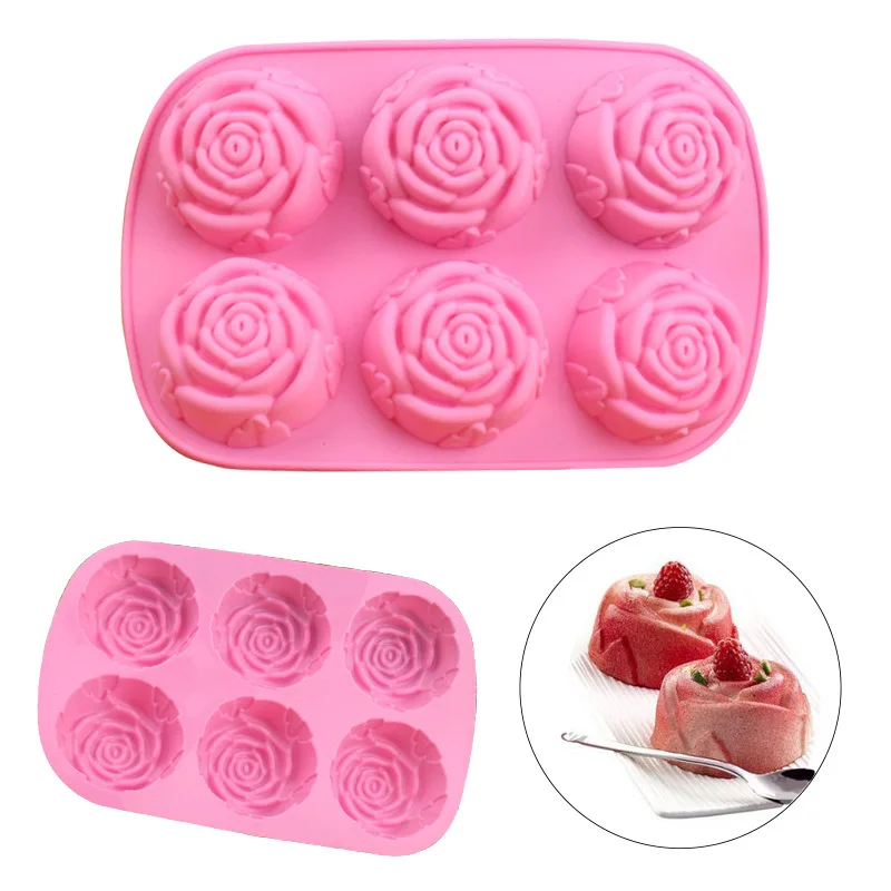 1pcs 6-rose Flowers Fondant Silicone Mold Cake Chocolate Form Soap 3D Cake Mould Candy Decorating Tools Cake Pan
1pcs 6-rose Flowers Fondant Silicone Mold Cake Chocolate Form Soap 3D Cake Mould Candy Decorating Tools Cake Pan