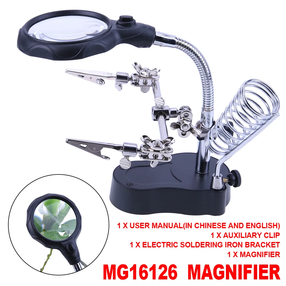 Solder For Tool Len Desktop Light Loupe Repair Stand Soldering Clip Welding Magnifier Third Magnifying Hand Auxiliary Glass
Solder For Tool Len Desktop Light Loupe Repair Stand Soldering Clip Welding Magnifier Third Magnifying Hand Auxiliary Glass