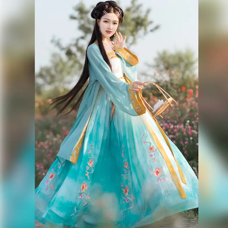 Chinese Traditional Dress for Girls Mulan Genuine Original Cabbage Hanfu Full Set Women Waist-high Skirt Hanfu Skirt Set
Chinese Traditional Dress for Girls Mulan Genuine Original Cabbage Hanfu Full Set Women Waist-high Skirt Hanfu Skirt Set