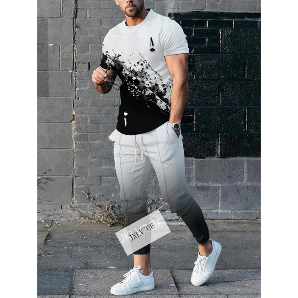 Fashion Men's Summer Tracksuit 2 Pieces T-Shirt+Trousers Set Casual Outdoor Streetwear Outfit Male Oversized Clothing Suit
Fashion Men's Summer Tracksuit 2 Pieces T-Shirt+Trousers Set Casual Outdoor Streetwear Outfit Male Oversized Clothing Suit