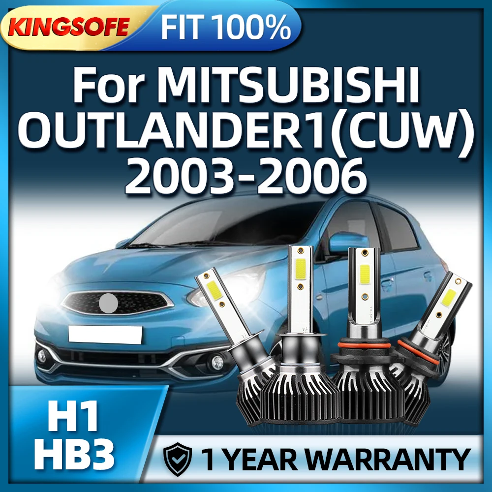 4Pcs 38000LM Led Headlight 6000K Car Light HB3 H1 Lamp Kit For MITSUBISHI OUTLANDER1(CUW) 2003 2004 2005 2006
4Pcs 38000LM Led Headlight 6000K Car Light HB3 H1 Lamp Kit For MITSUBISHI OUTLANDER1(CUW) 2003 2004 2005 2006
