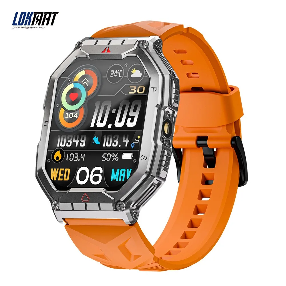 New LOKMAT Sport Smart Watch Men 2.1 Inch AMOLED HD Screen Compass Flashlight 5ATM Waterproof Health Monitoring Smartwatch Women
New LOKMAT Sport Smart Watch Men 2.1 Inch AMOLED HD Screen Compass Flashlight 5ATM Waterproof Health Monitoring Smartwatch Women