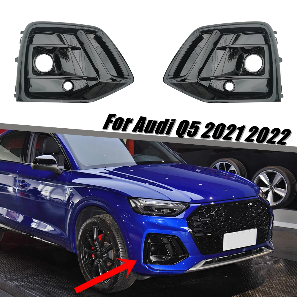 Left Right Front Bumper Fog Light Grill Cover Black / Silver Racing Grills With ACC Hole For Audi Q5 2021 2022 Car Accessories
Left Right Front Bumper Fog Light Grill Cover Black / Silver Racing Grills With ACC Hole For Audi Q5 2021 2022 Car Accessories