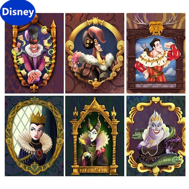 

Disney Villain, Stepmother, Princess, Prince Characters, Cartoon Art, 1000 Pieces of Jigsaw Puzzle, Puzzle Puzzle Games for Kids