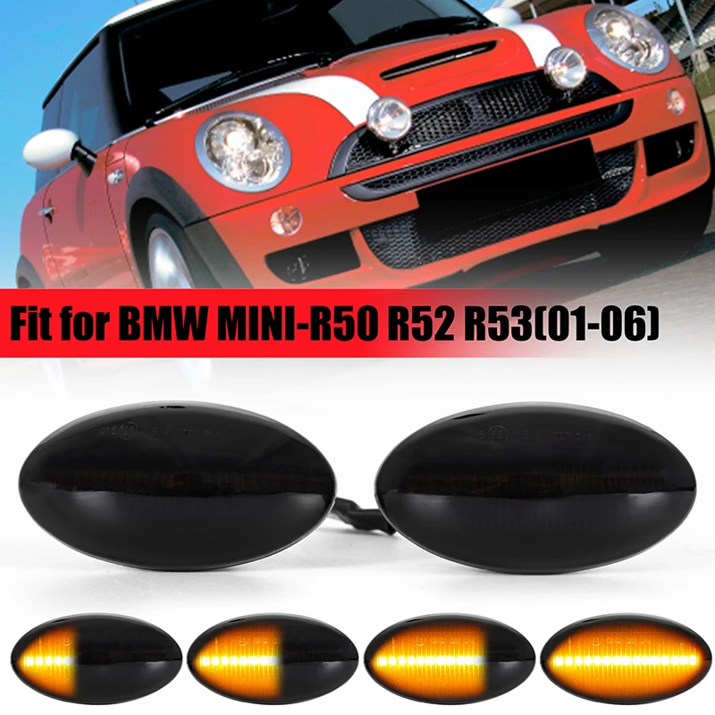 LED Side Marker Turn Signal Light Flowing Water Repeater Indicator Dynamic Blinker Fit For BMW MINI Cooper R50 R52 R53 2002-2008
LED Side Marker Turn Signal Light Flowing Water Repeater Indicator Dynamic Blinker Fit For BMW MINI Cooper R50 R52 R53 2002-2008
