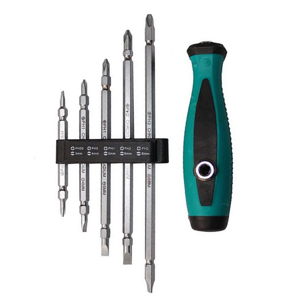 Multi-function Screwdriver Bit Handle Set Slotted Cross Dual-head PH0 PH1 PH2 PH3 90/115/140/165/195mm For Repairing Manual Tool
Multi-function Screwdriver Bit Handle Set Slotted Cross Dual-head PH0 PH1 PH2 PH3 90/115/140/165/195mm For Repairing Manual Tool
