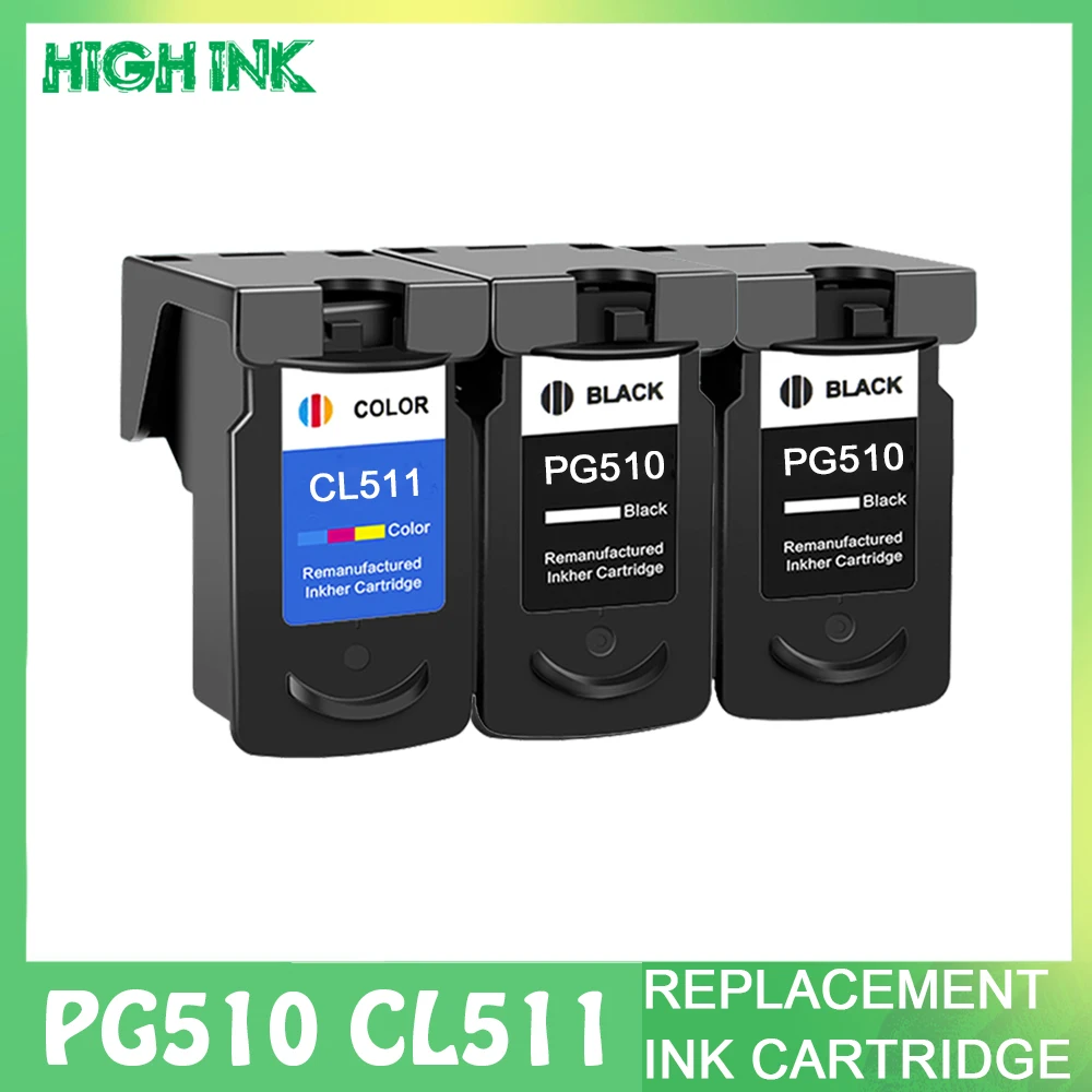 

pg510 cl511 Replacement for Canon pg-510 pg 510 cl 511 Ink Cartridge Pixma mp250 mp280 IP2700 MP240 MP270 MP480 MX320