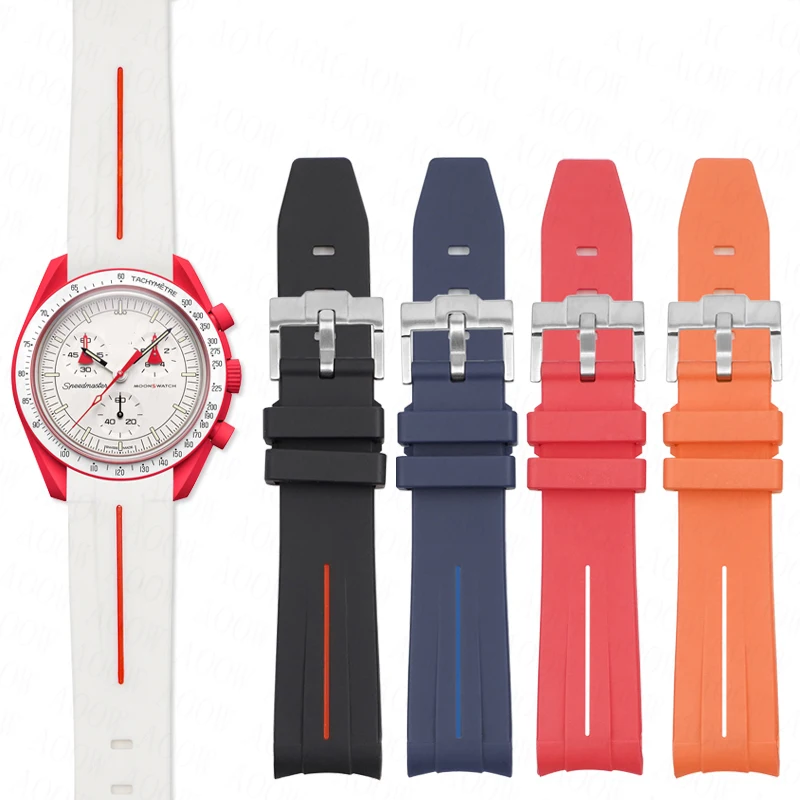 Изогнутый силиконовый ремешок для часов Omega X Swatch, 20 мм, резиновый водонепроницаемый спортивный ремешок для часов Rolex
Изогнутый силиконовый ремешок для часов Omega X Swatch, 20 мм, резиновый водонепроницаемый спортивный ремешок для часов Rolex