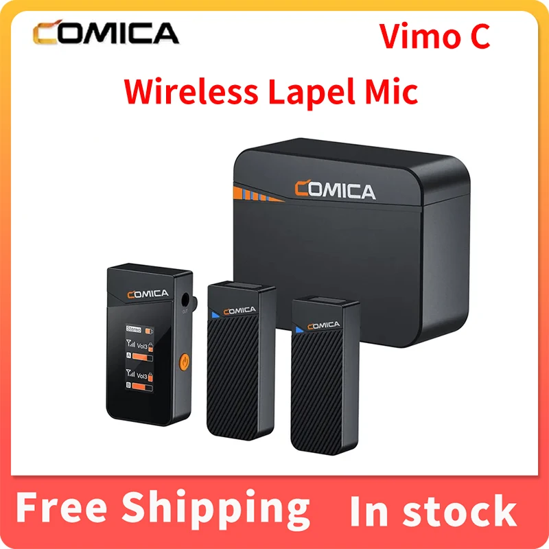 

Comica Vimo C Professional 2.4G Dual-Channel Mini Wireless Microphone For DSLR Camera iPhone Smartphone Laptop Lightweight