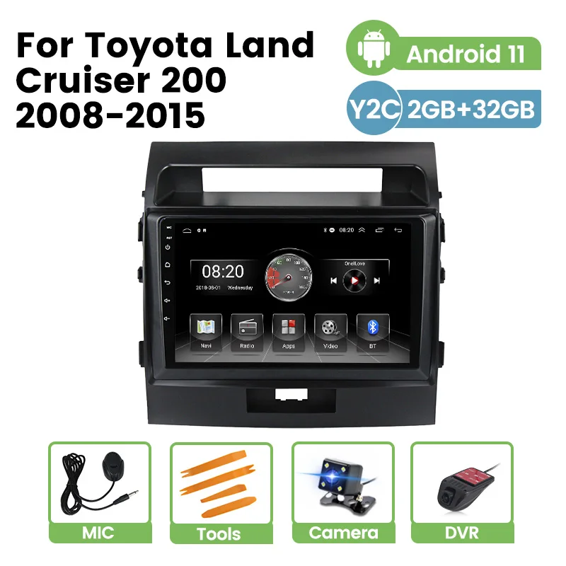 Car Multimedia GPS 4Core Radio For Toyota Land Cruiser 200 2008-2015 Android 11 2.5D HD Auto Video Player FM Navigation WIFI SWC
Car Multimedia GPS 4Core Radio For Toyota Land Cruiser 200 2008-2015 Android 11 2.5D HD Auto Video Player FM Navigation WIFI SWC