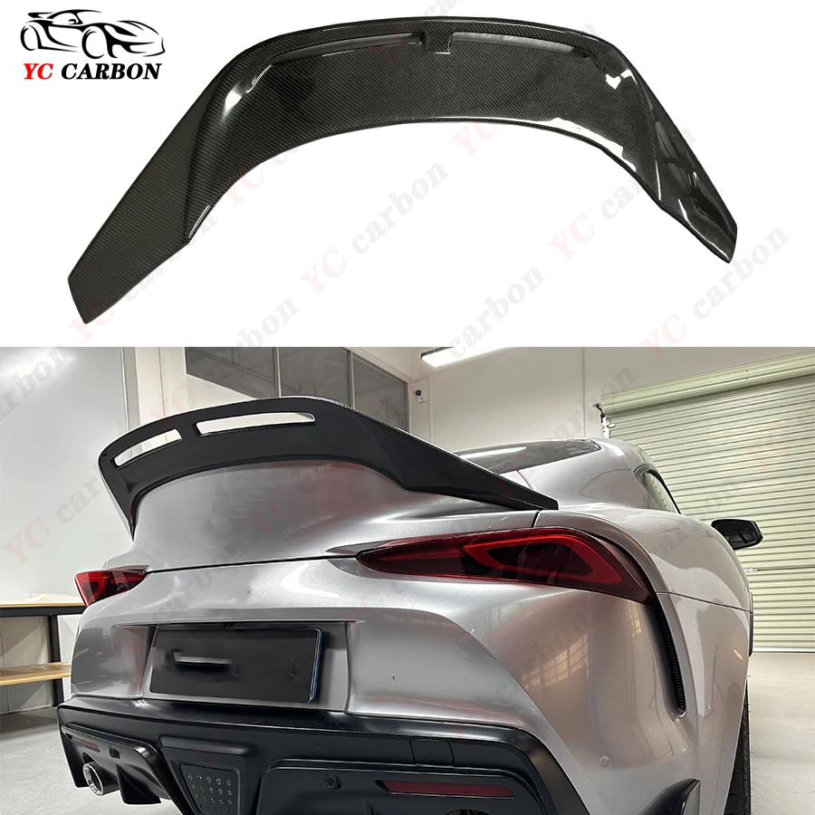 

For Toyota Supra A90 A91 MK5 High quality Upgrade carbon fiber spoiler Shunt rear wing trunk wing splitter rear wing Separator