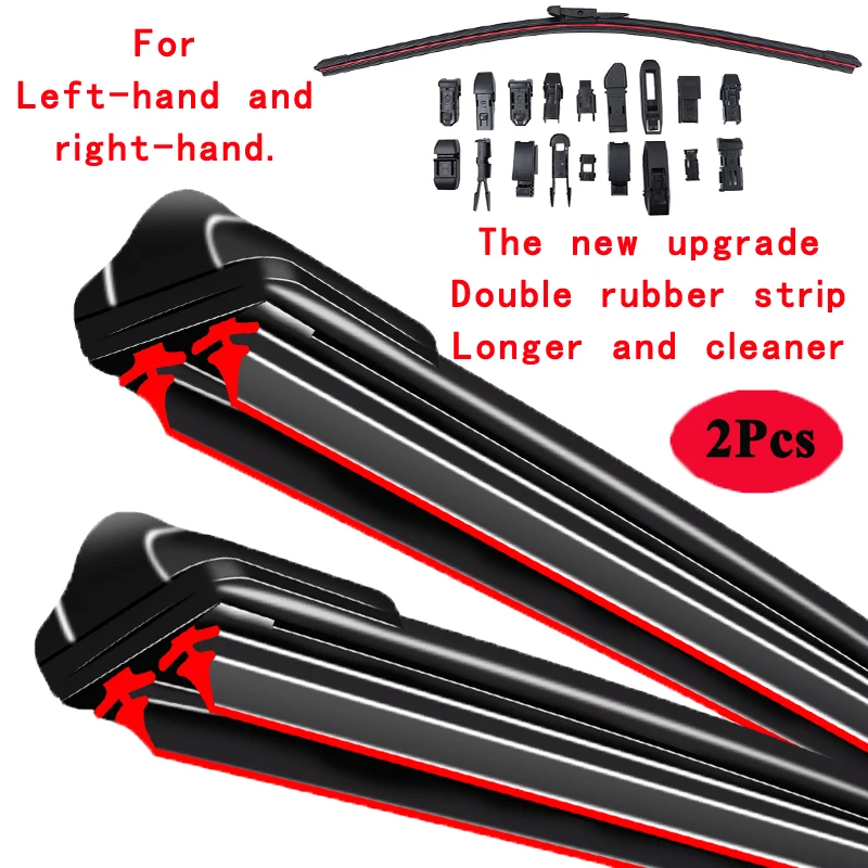 

For Geely GC5 GC6 GC7 Saloon 2011 2012 2013 2014 2016 2017 2018 2019 22"+16" Car Brushes Double Rubber Windshield Wiper Blades