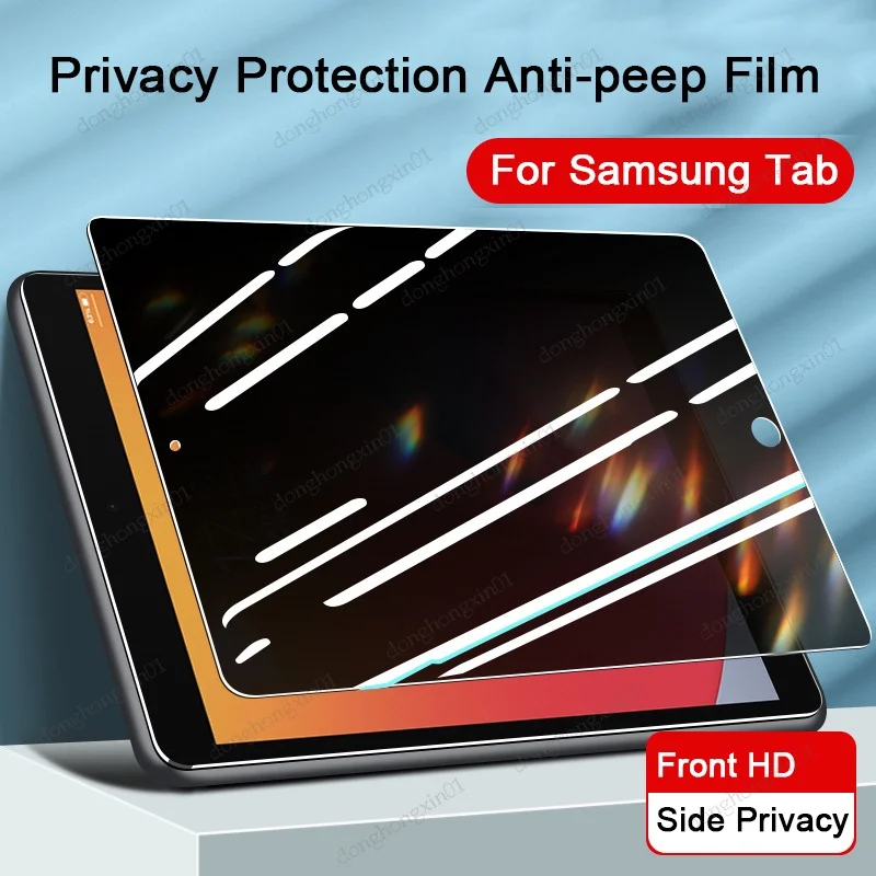 

Anti-spy Screen Protector For Samung Galaxy Tab S7 S8 S9 11 S7 FE S8 S9 Plus S6 Lite A8 10.5 Privacy Filter Matte Anti-Peep Film