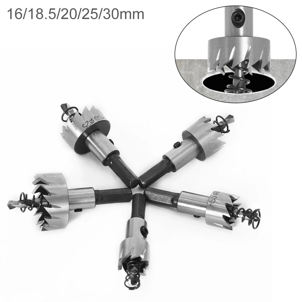 5 Pcs/Set Carbide Tip HSS Drill Bit Hole Saw Set High Quality Stainless Steel Metal Alloy Drill Bits 16/18.5/20/25/30mm
5 Pcs/Set Carbide Tip HSS Drill Bit Hole Saw Set High Quality Stainless Steel Metal Alloy Drill Bits 16/18.5/20/25/30mm