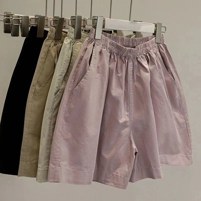 Rimocy Japanese Elastic Waist Summer Shorts Women 2023 Solid Color Wide Leg Shorts Woman All Match Casual Short Pants Female
Rimocy Japanese Elastic Waist Summer Shorts Women 2023 Solid Color Wide Leg Shorts Woman All Match Casual Short Pants Female