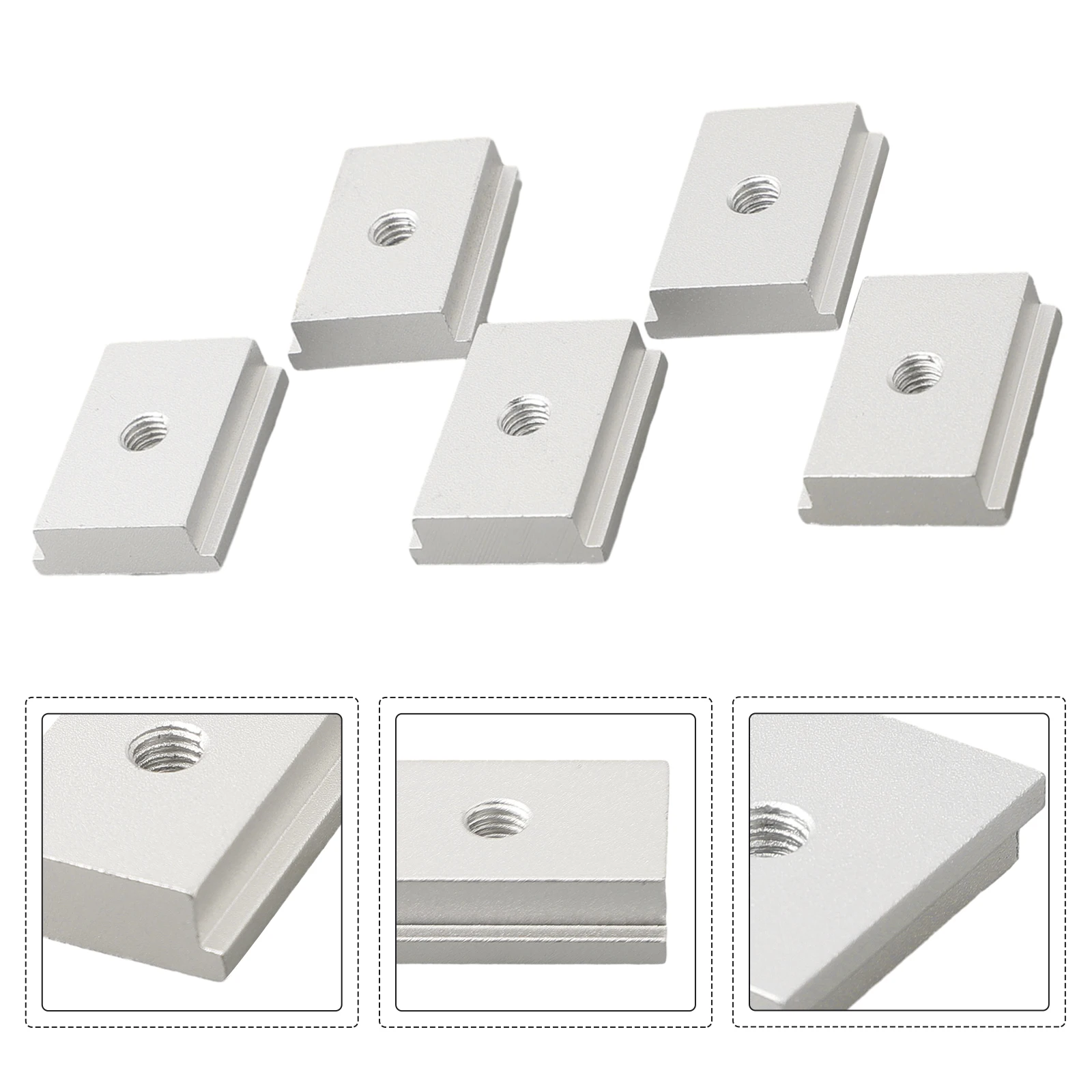 5PCS T-track Slider M6/M8 Aluminum Alloy For Woodworking Tool Table Saw Table Drill T Slot Nut Tool Accessories
5PCS T-track Slider M6/M8 Aluminum Alloy For Woodworking Tool Table Saw Table Drill T Slot Nut Tool Accessories