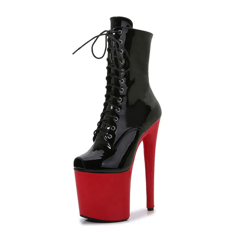 2023 Extrem 8" Stiletto Heel Lace-Up Peep Toe Pole Dance Exotic Platform Short Boots Size 36-43
2023 Extrem 8" Stiletto Heel Lace-Up Peep Toe Pole Dance Exotic Platform Short Boots Size 36-43