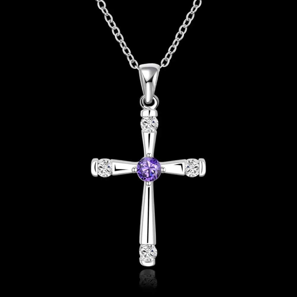 Noble 925 Sterling Silver Cross Pendant Diamond Necklace for Women Holiday Gifts Luxury Designer Party Wedding Crystals Jewelry
Noble 925 Sterling Silver Cross Pendant Diamond Necklace for Women Holiday Gifts Luxury Designer Party Wedding Crystals Jewelry