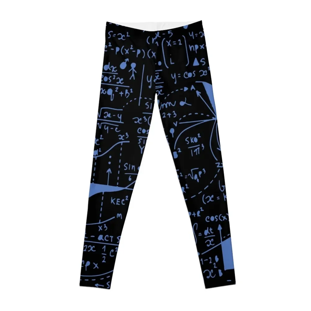 

Mathematical formula blue Leggings Women's fitness push up tights for Womens Leggings