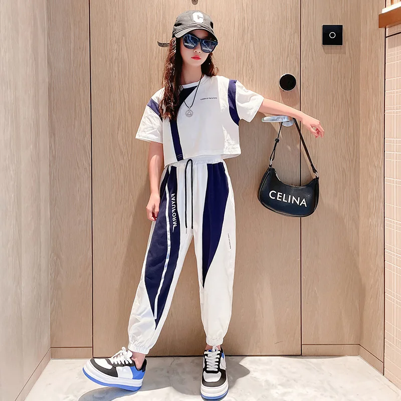 Summer Girls Tracksuits Clothes For Children 10 years 11 12 Tops Bottoms Sport Casual Teenager Outfit Clothing
Summer Girls Tracksuits Clothes For Children 10 years 11 12 Tops Bottoms Sport Casual Teenager Outfit Clothing