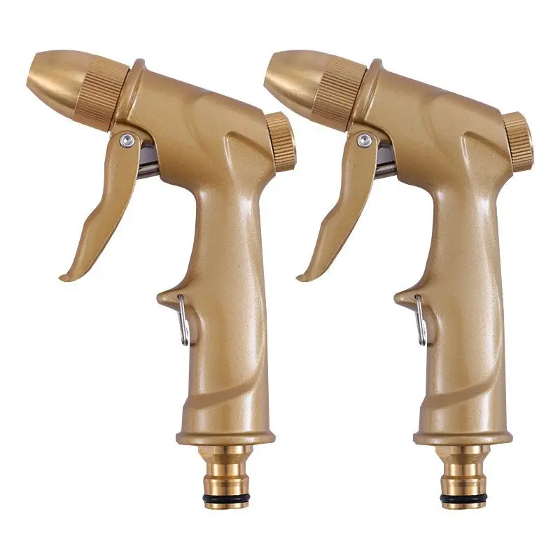 

Car Wash Water Gun Metal Electroplating Highpressure Water Gun Tuhao Jin Household Highpressure Car Wash Spray Gun