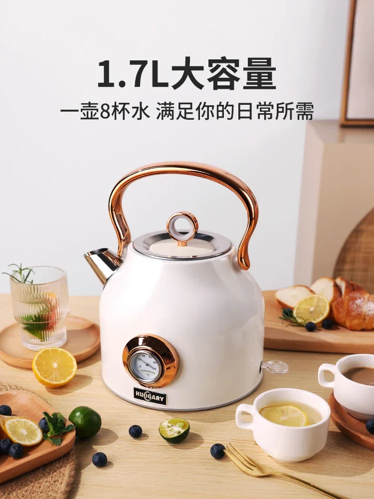 220V HUOGARY Electric Kettle with Retro Style and 304 Stainless Steel Material, Perfect for the Home or Office
220V HUOGARY Electric Kettle with Retro Style and 304 Stainless Steel Material, Perfect for the Home or Office