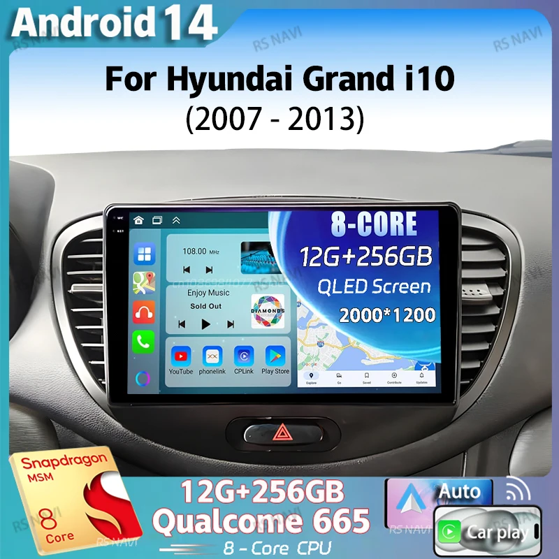 Автомобильная Мультимедийная система на Android 14 для Hyundai Grand i10 2007-2013, 2K, QLED, Android, видеоплеер, GPS, стерео, CarPlay, 4G, головное устройство
Автомобильная Мультимедийная система на Android 14 для Hyundai Grand i10 2007-2013, 2K, QLED, Android, видеоплеер, GPS, стерео, CarPlay, 4G, головное устройство
