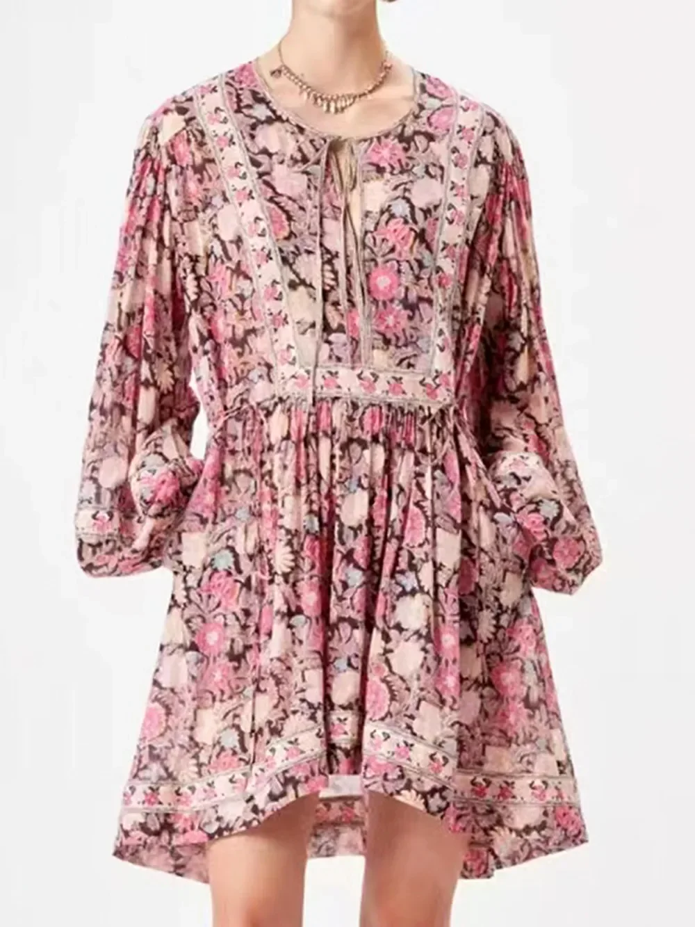 Dresses for Women 2023 Floral Print O-Neck Elegant French Retro Sweet Lantern Sleeve A-Line Robe
Dresses for Women 2023 Floral Print O-Neck Elegant French Retro Sweet Lantern Sleeve A-Line Robe