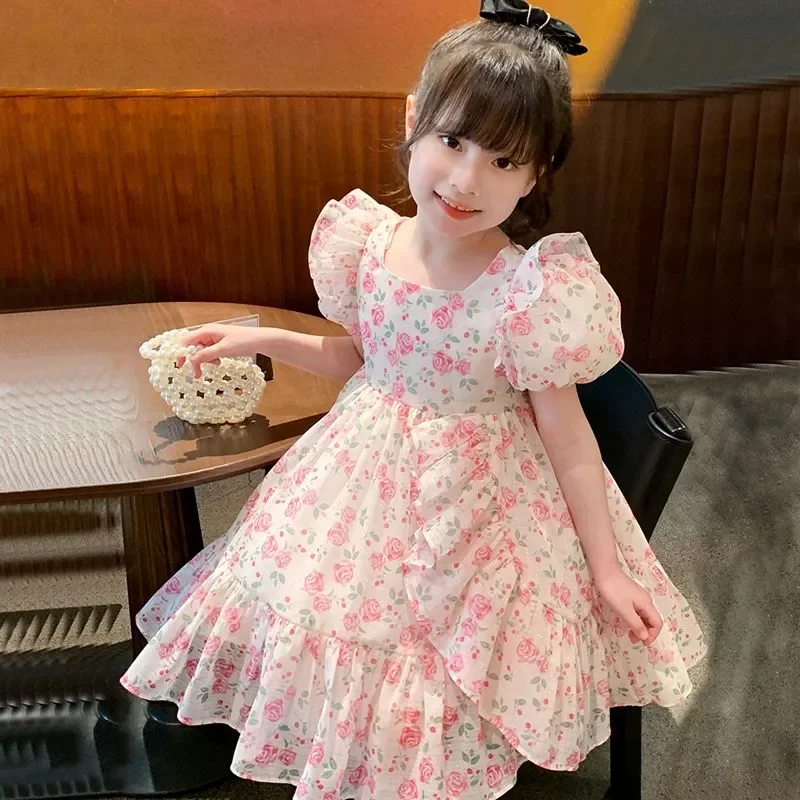 2023 Girls Summer Dress Puff Short Sleeves Ruffles Floral Kids Girl Princess Birthday Dresses Children Vestidos Clothes 2-14age
2023 Girls Summer Dress Puff Short Sleeves Ruffles Floral Kids Girl Princess Birthday Dresses Children Vestidos Clothes 2-14age