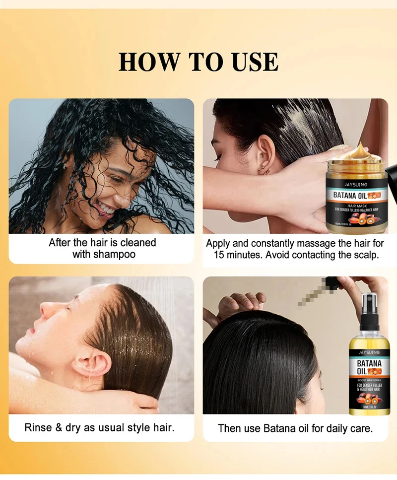 Fast Hair Growth Set Batana Oil Traction Alopecia HairS Mask Anti Break Loss Hair Growth Oil Baldness Treatment Hair Health Care 27 S6a1acb13ec994993827883b75d33e8baY