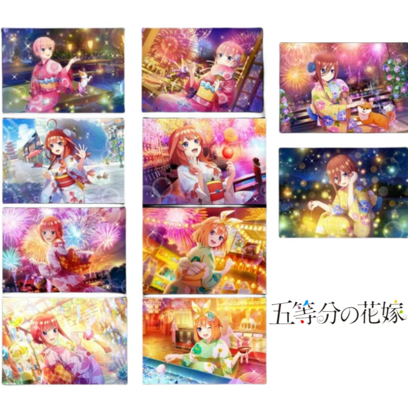 10Pcs/Set ACG Cards Anime Game The Quintessential Quintuplets Nakano Miku Summer Festival Series Collection Cards DIY Toys Gift
10Pcs/Set ACG Cards Anime Game The Quintessential Quintuplets Nakano Miku Summer Festival Series Collection Cards DIY Toys Gift