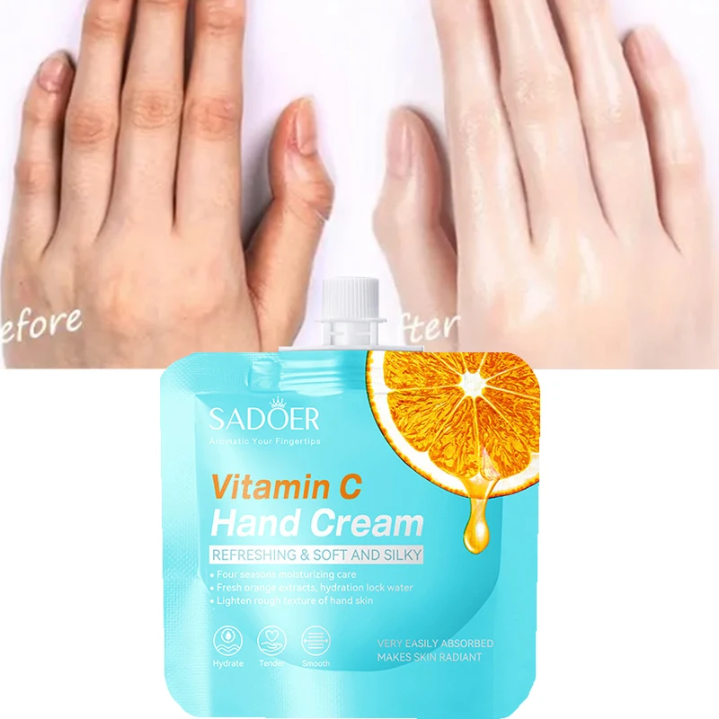 Vitamin C Whitening Hand Cream Nourishing Prevents Peeling Drying Reduce Fine Lines Moisturizing Smoothing Repairing Skin Care
Vitamin C Whitening Hand Cream Nourishing Prevents Peeling Drying Reduce Fine Lines Moisturizing Smoothing Repairing Skin Care