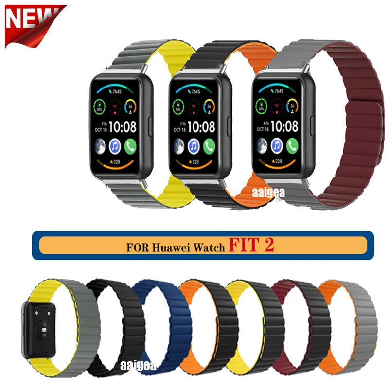Bracelet Magnetic Loop Silicone Strap Band With Connector For Huawei Watch Fit 2 Fit2 
Bracelet Magnetic Loop Silicone Strap Band With Connector For Huawei Watch Fit 2 Fit2