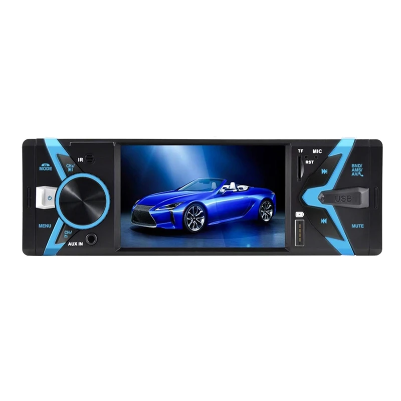 Single Din Car Stereo 4.3 Inch Screen Car Radio Bluetooth Audio Hands Free Call, FM Receiver, USB Fast Charging
Single Din Car Stereo 4.3 Inch Screen Car Radio Bluetooth Audio Hands Free Call, FM Receiver, USB Fast Charging