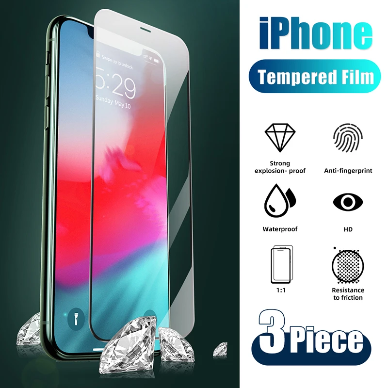 Закаленное стекло для iPhone 12 Mini 14 11 13 Pro Max, защитная пленка с полным покрытием для iPhone 6 6s 7Plus 8P X XR XS MAX, 3 шт.
Закаленное стекло для iPhone 12 Mini 14 11 13 Pro Max, защитная пленка с полным покрытием для iPhone 6 6s 7Plus 8P X XR XS MAX, 3 шт.