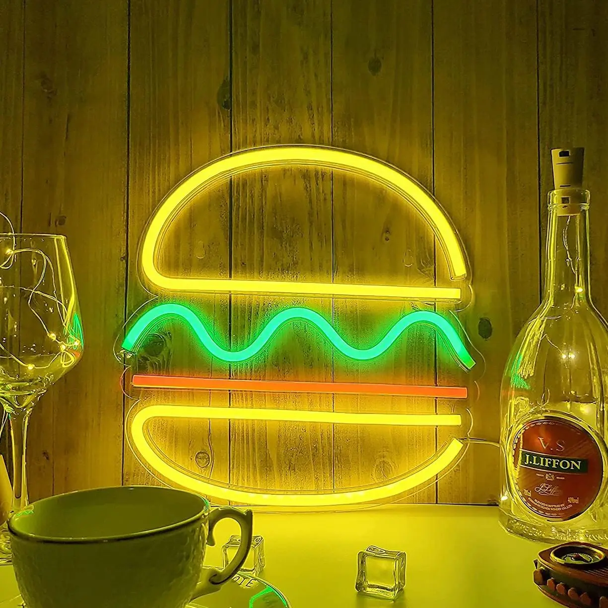 Hamburger Neon Light Neon Sign for Party Wedding Birthday Fast Food Shop Restaurant Wall Hanging LED Light Home Decoration
Hamburger Neon Light Neon Sign for Party Wedding Birthday Fast Food Shop Restaurant Wall Hanging LED Light Home Decoration