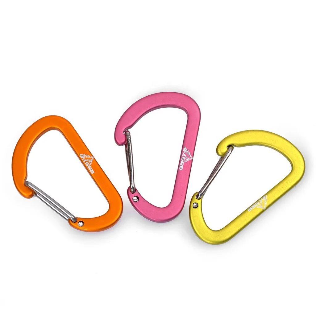 Outdoor Climbing Carabiner Clip Key Chain, Customized Mini Aluminum Alloy Shape Tactical Survival Carabiner
Outdoor Climbing Carabiner Clip Key Chain, Customized Mini Aluminum Alloy Shape Tactical Survival Carabiner