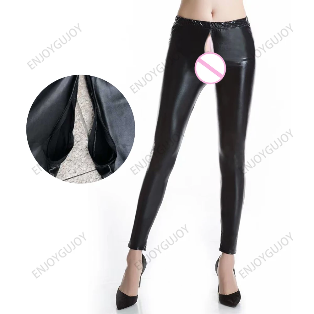 Invisible Open Crotch Leggings, Imitation Leather, 9 Divide Pants, High Elasticity, Large Size, Fashionable, Monochromatic, Outd
Invisible Open Crotch Leggings, Imitation Leather, 9 Divide Pants, High Elasticity, Large Size, Fashionable, Monochromatic, Outd