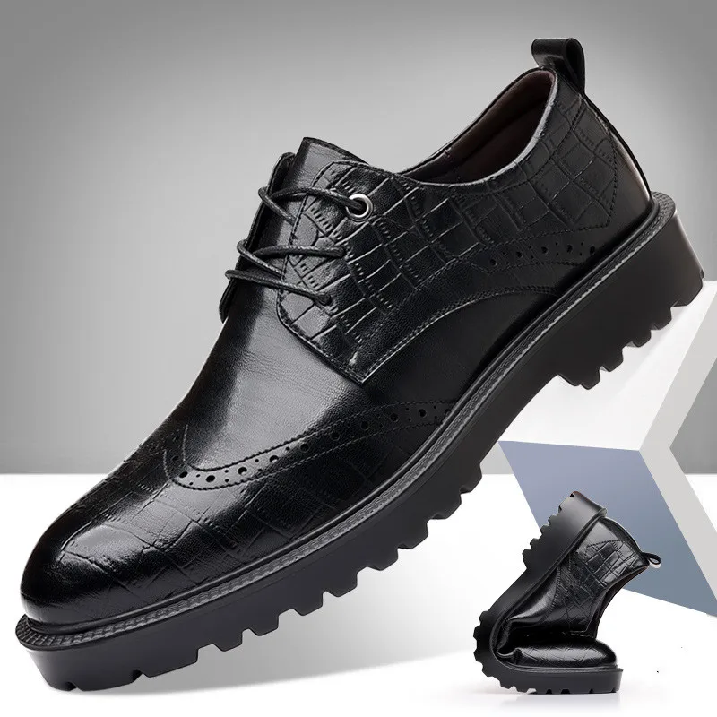 Leather Men's Business Casual Shoes Breathable Formal Men's Work Shoes Sapatos Masculino Couro Zapatos Hombre Chaussure Homme
Leather Men's Business Casual Shoes Breathable Formal Men's Work Shoes Sapatos Masculino Couro Zapatos Hombre Chaussure Homme