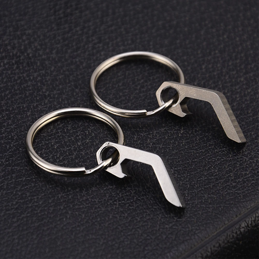 

Portable Mini Bottle Opener Stainless Steel Titanium Alloy Key Ring Carry Easily Bar Tool Kitchen Gadgets