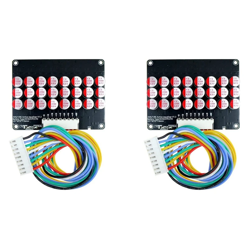 2X 8S Active Equalizer Balancer Lifepo4 Lipo LTO Battery Energy Equalization Capacitor BMS Board
2X 8S Active Equalizer Balancer Lifepo4 Lipo LTO Battery Energy Equalization Capacitor BMS Board